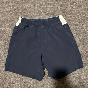 Bird Dogs Mens Medium Blue BOOM For Your Boomstick Long Drawstring Lined Shorts